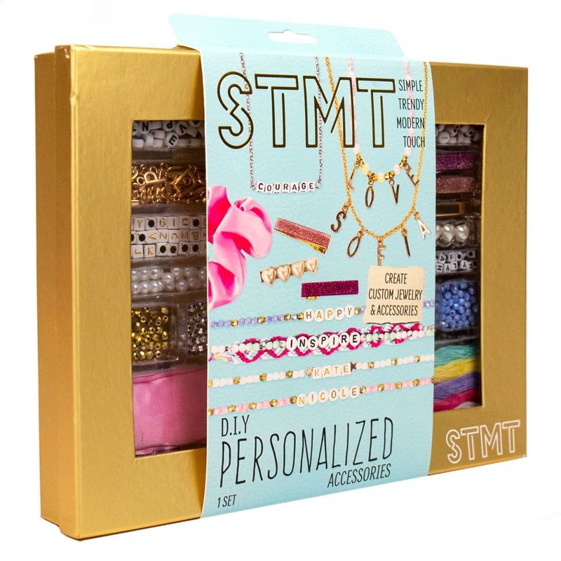 DIY Personalized Accessories Kit - STMT: Beads Bracelet & Craft Kit for Girls, 672 Pieces, Gift for 8 Year Olds