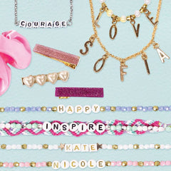 DIY Personalized Accessories Kit - STMT: Beads Bracelet & Craft Kit for Girls, 672 Pieces, Gift for 8 Year Olds