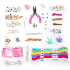 DIY Personalized Accessories Kit - STMT: Beads Bracelet & Craft Kit for Girls, 672 Pieces, Gift for 8 Year Olds
